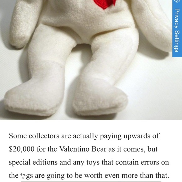 RARE Valentino Beanie Babies (with mistakes) - Picture 8 of 8